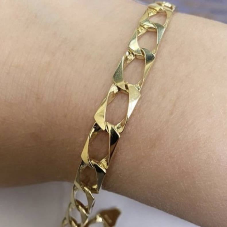 10K Gold Curb Link Bracelet