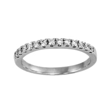 Load image into Gallery viewer, 14K Gold 2mm Diamond Half Eternity Band
