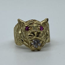 Load image into Gallery viewer, 10K Gold Jaguar Ring
