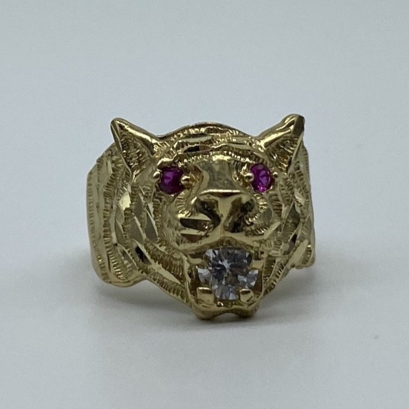10K Gold Jaguar Ring