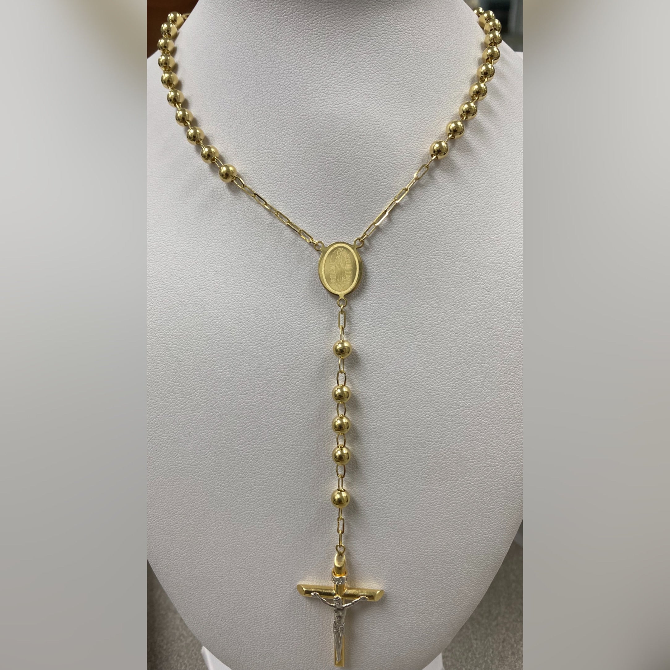10k on sale gold rosary