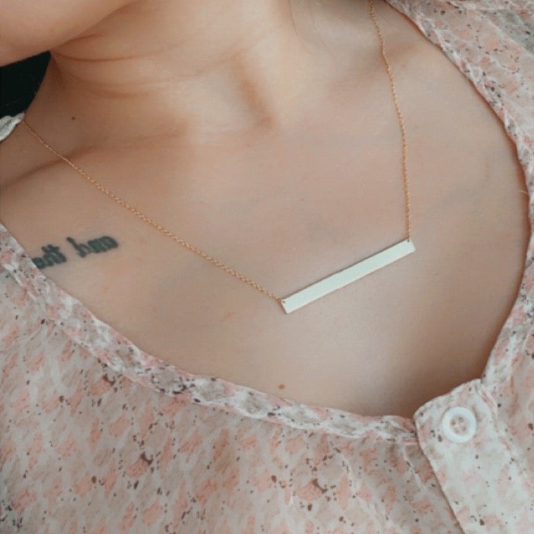 Personalized Bar Name Necklace