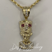 Load image into Gallery viewer, 10K Gold Nefertiti Chain Set
