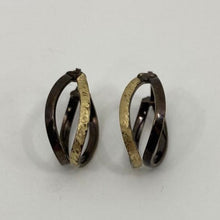 Load image into Gallery viewer, 10K Chocolate Gold Oval Hoop Earrings
