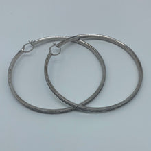 Load image into Gallery viewer, 10K White Gold Cubic Zirconia Hoop Earrings
