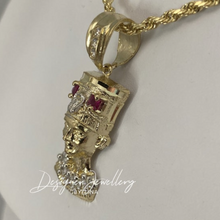 Load image into Gallery viewer, 10K Gold Nefertiti Chain Set
