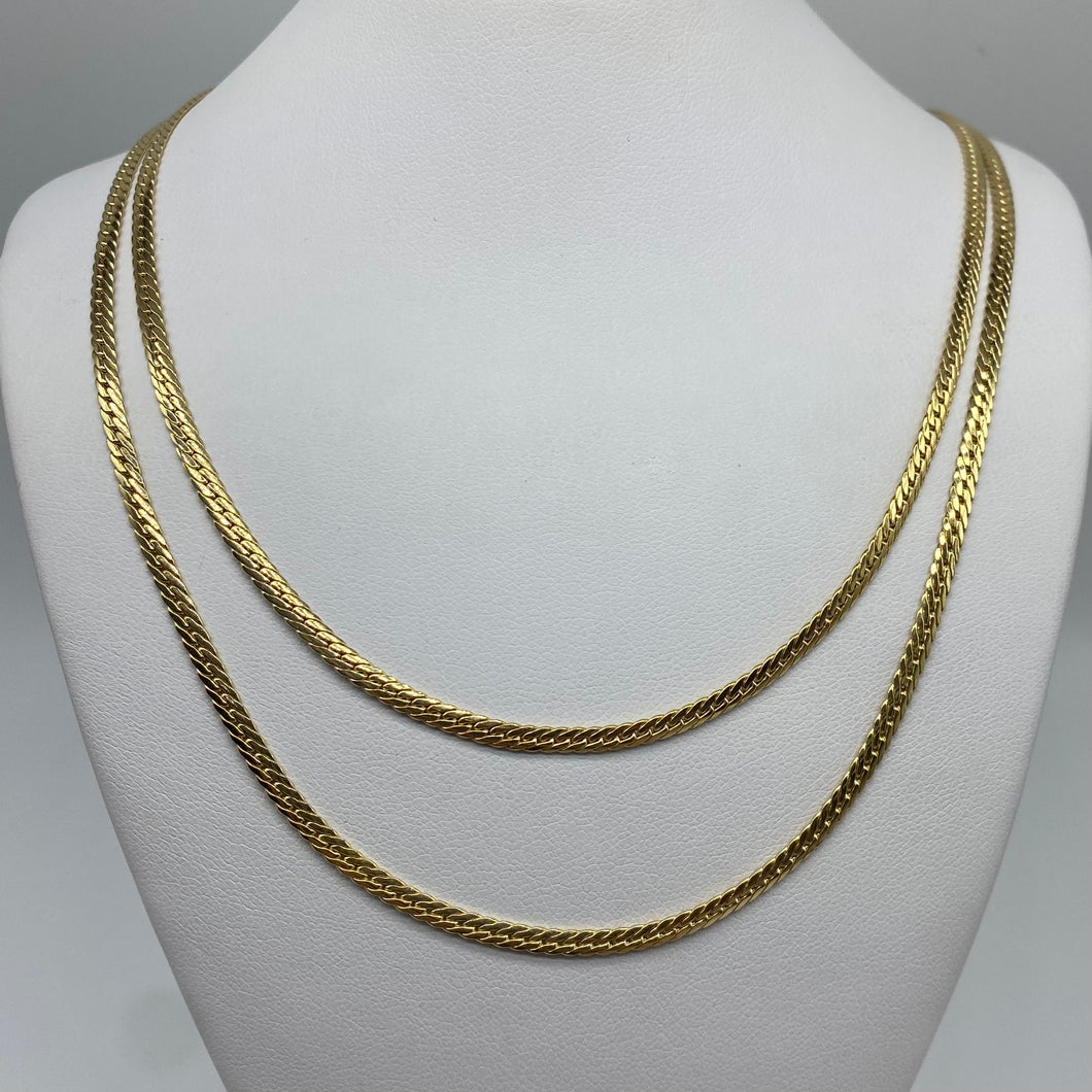 10K Gold 2.7 mm Herringbone Chain