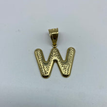 Load image into Gallery viewer, 10K Gold Diamond Cut Initial Pendants

