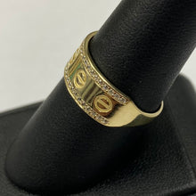 Load image into Gallery viewer, 10K Gold CZ Love Inspired Ring
