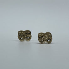 Load image into Gallery viewer, 10K Gold Mask Stud Earrings
