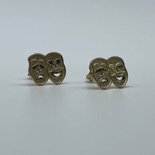Load image into Gallery viewer, 10K Gold Mask Stud Earrings
