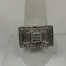 Load image into Gallery viewer, 10K White Gold Baguette Diamond Ring
