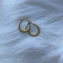 Load image into Gallery viewer, 10K Gold Reversible Baby CZ Earrings
