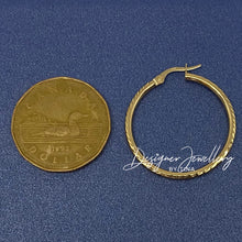 Load image into Gallery viewer, 10K Gold Diamond Cut Hoops
