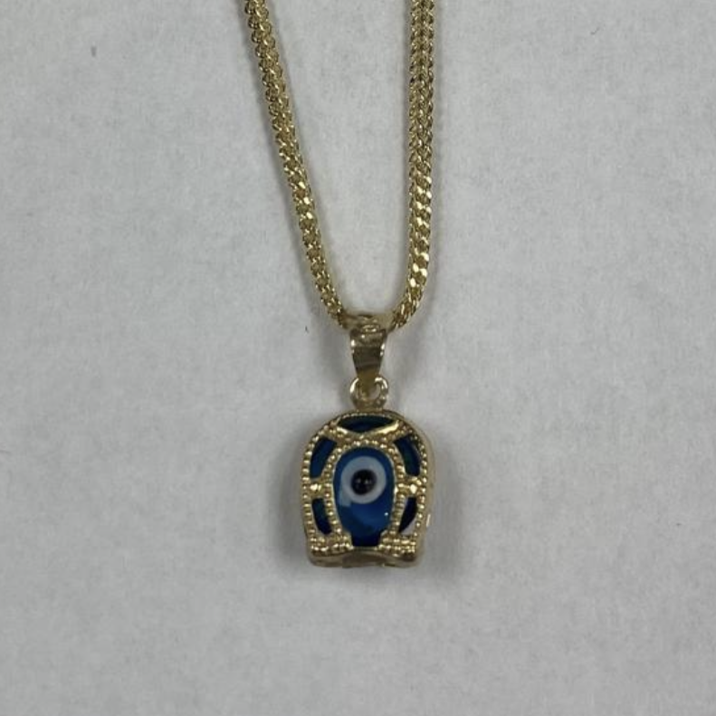 Large Pave Evil Eye Necklace – STONE AND STRAND