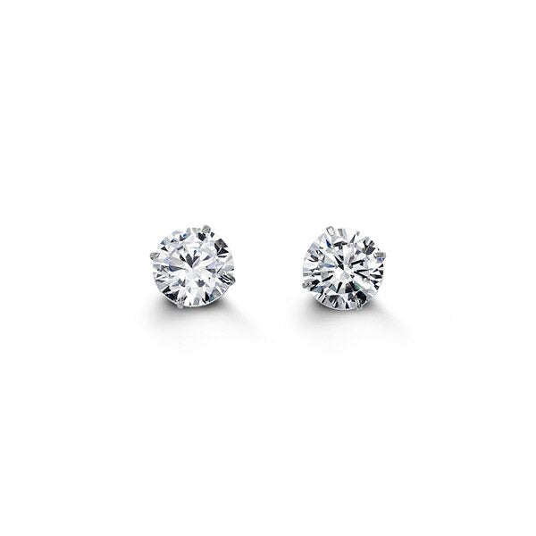 Special Edition 14K Gold 6 mm Round CZ Stud Earrings