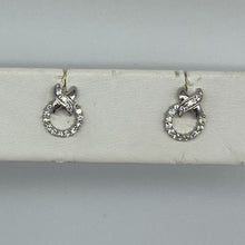 Load image into Gallery viewer, 10K XO Cubic Zirconia Stud Earrings
