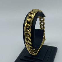 Load image into Gallery viewer, Mens 10K Gold 9.6 mm Miami Cuban Link Bracelet
