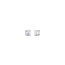 Load image into Gallery viewer, Special Edition 14K Gold 3 mm Square CZ Stud Earrings
