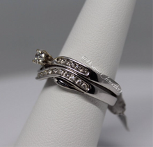 Load image into Gallery viewer, 14K White Gold Diamond Two Piece Bridal Set
